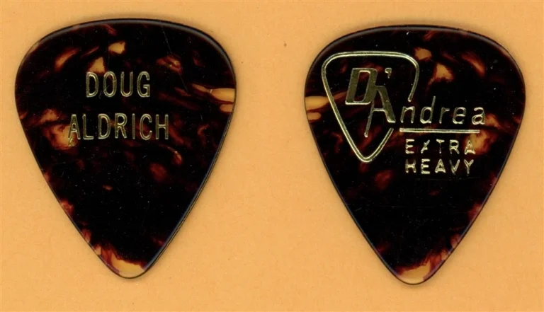 Lion Doug Aldrich Whitesnake Vintage Guitar Pick - 1986 Power Love Tour