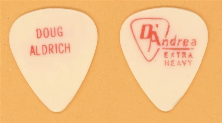 Lion Doug Aldrich Whitesnake Vintage Guitar Pick - 1986 Power Love Tour