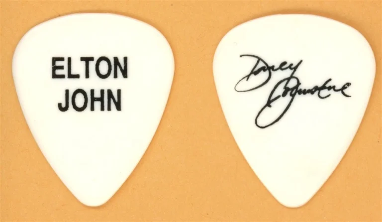 Elton John Davey Johnstone Vintage Guitar Pick - 1995 Made In England Tour