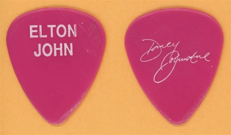 Elton John Davey Johnstone Vintage Guitar Pick - 1995 Made In England Tour