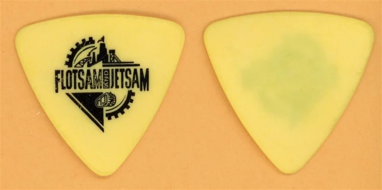 Flotsam and Jetsam Edward Carlson Vintage Guitar Pick - 1994 Cuatro Tour