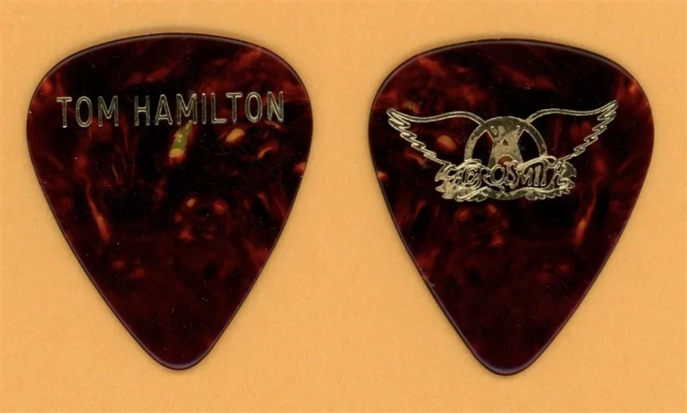 Aerosmith Tom Hamilton Vintage Guitar Pick - 1987 Permanent Vacation Tour