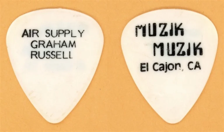 Air Supply Graham Russell Vintage Guitar Pick - 1986 Hearts in Motion Tour