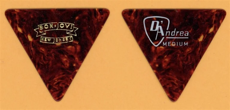 Bon Jovi Alec John Such Vintage Guitar Pick - 1988 New Jersey Tour