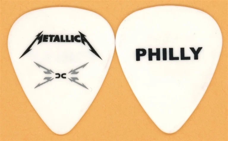 Metallica Philly Philadelphia Vintage Guitar Pick - 2008 Death Magnetic Tour