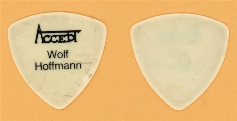 Accept Wolf Hoffmann Vintage Guitar Pick - 1982 Restless and Wild Tour