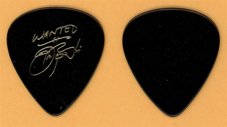 Bon Jovi JBJ WANTED Vintage Guitar Pick - 1986 Slippery When Wet Tour