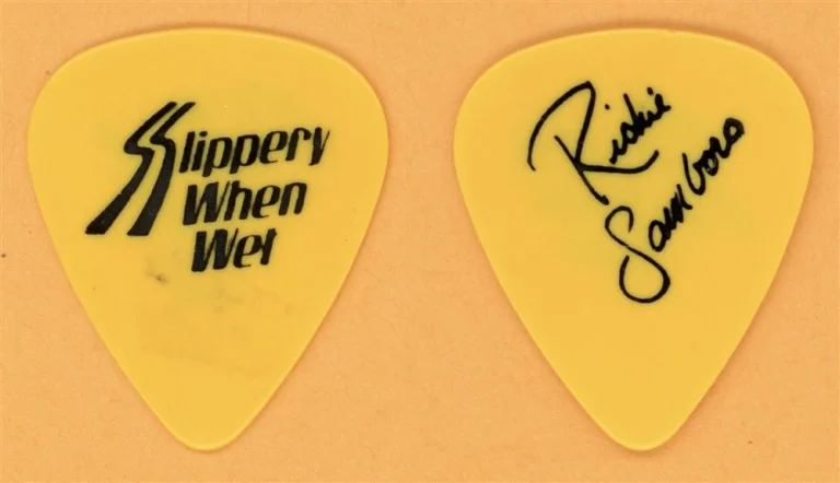 Bon Jovi Richie Sambora Vintage Guitar Pick - 1986 Slippery When Wet Tour