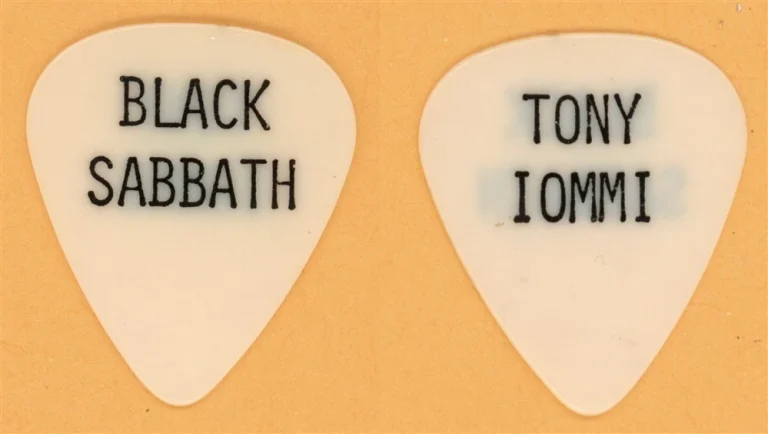 Black Sabbath Tony Iommi Vintage Guitar Pick - 1980 Heaven and Hell Tour