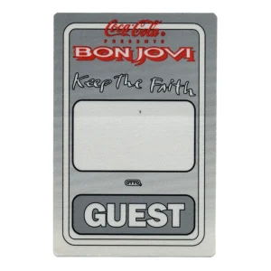 Bon Jovi 1993 Keep the Faith Concert Tour Guest Backstage Pass