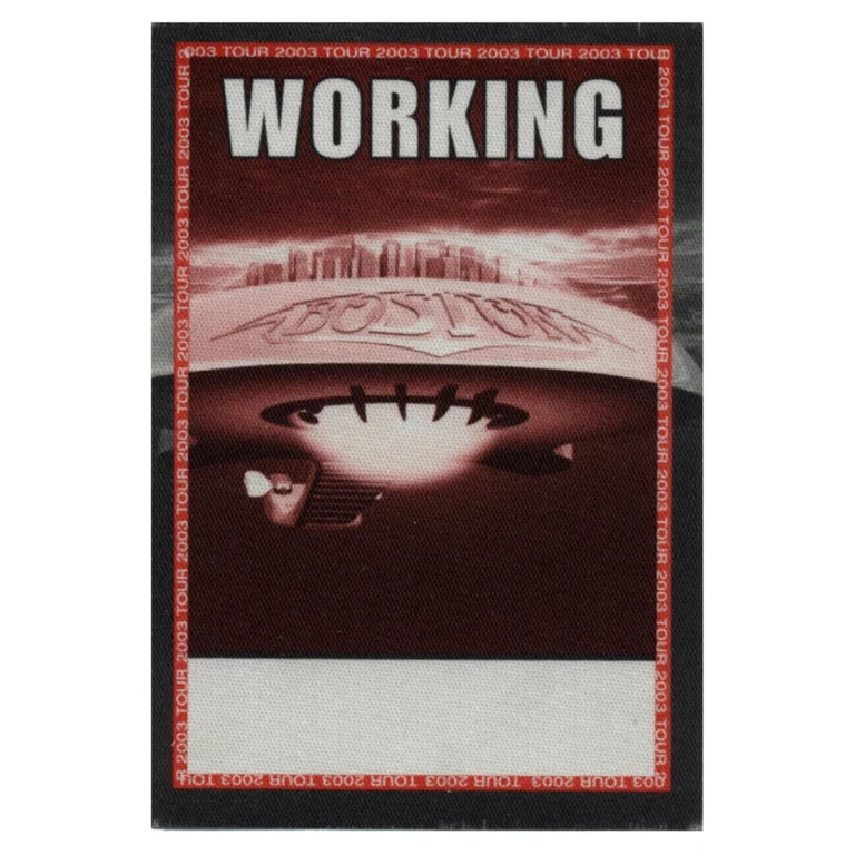 Boston 2003 Corporate America Concert Tour Working Backstage Pass