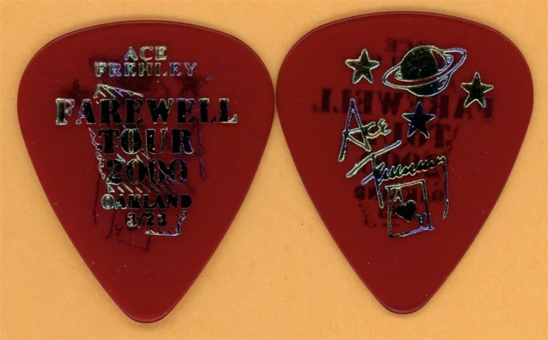 KISS 2000 Farewell Tour Ace Frehley Vintage Guitar Pick - Oakland, CA