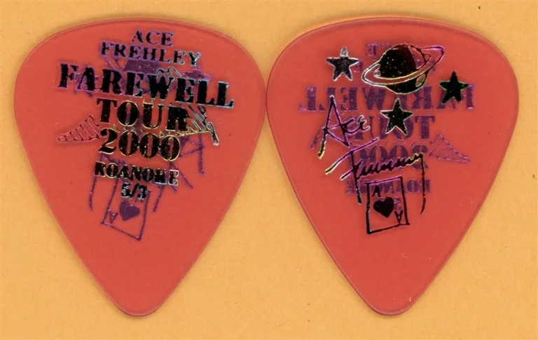 KISS 2000 Farewell Tour Ace Frehley Vintage Guitar Pick - Roanoke, VA