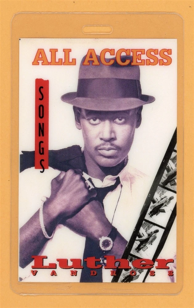 Luther Vandross 1994 Songs Tour AA Laminated Backstage Pass