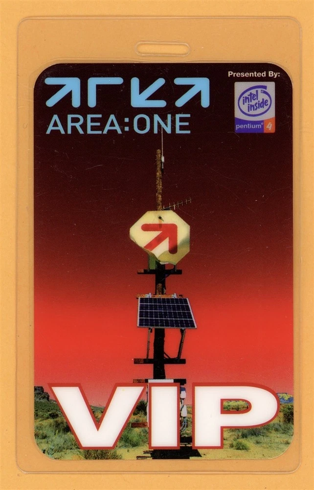 Moby Outkast Incubus The Roots 2001 Tour VIP Laminated Backstage Pass