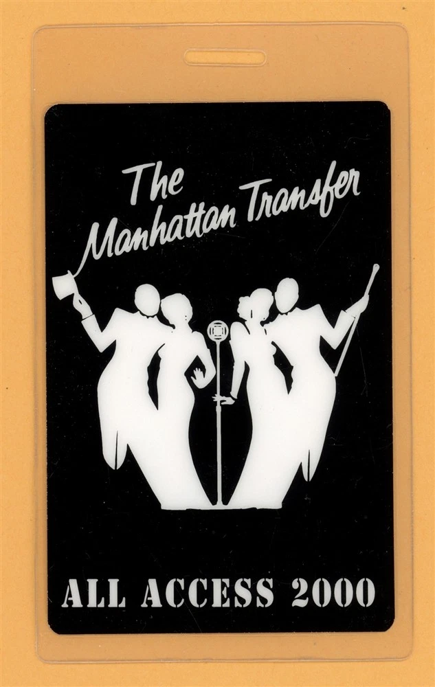Manhattan Transfer 2000 Spirit of St. Louis All Access Laminated Backstage Pass