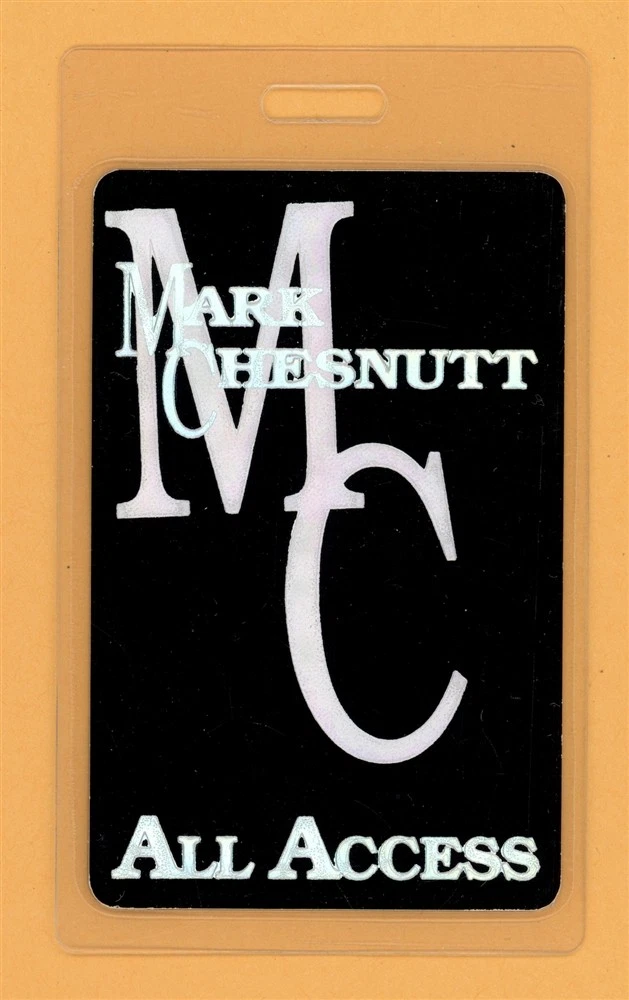 Mark Chesnutt 2000 Tour All Access Laminated Backstage Pass