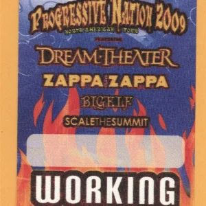 Dream Theater 2009 ZAPPA Concert Tour WORKING Backstage Pass