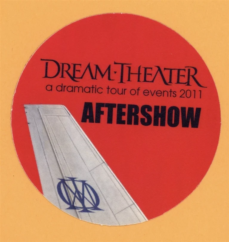 Dream Theater 2011 A Dramatic Tour of Events Concert AFTER SHOW Backstage Pass