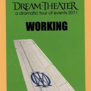 Dream Theater 2011 A Dramatic Tour of Events Concert WORKING Backstage Pass