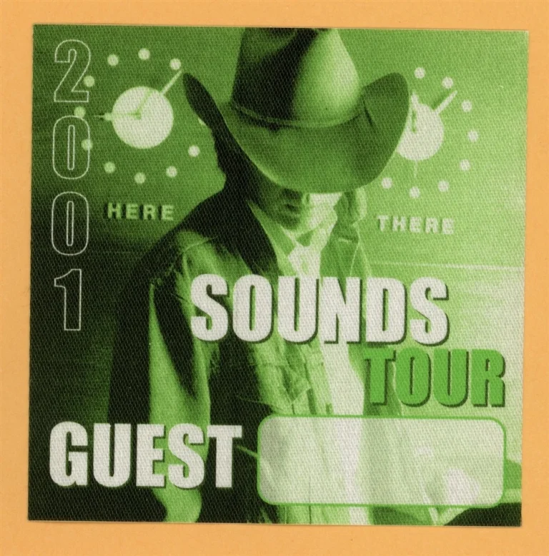 Dwight Yoakam 2001 Sounds Concert Tour GUEST Backstage Pass