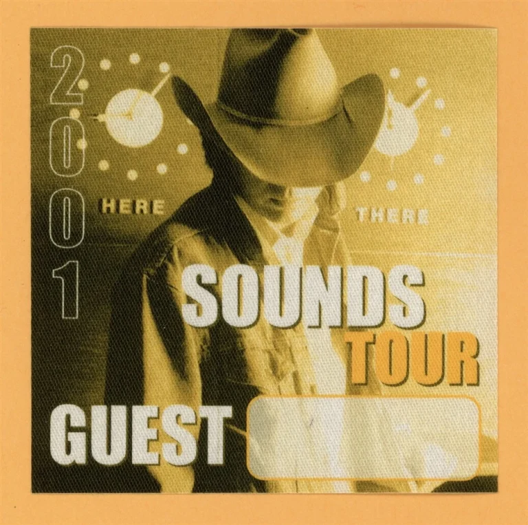 Dwight Yoakam 2001 Sounds Concert Tour GUEST Backstage Pass