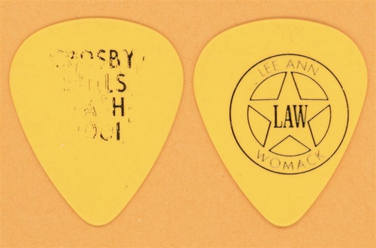 CSNY Crosby Stills Nash & Young Vintage Guitar Pick - 2001 US Tour