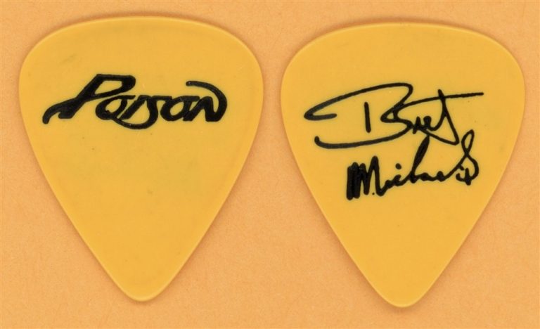 Poison Bret Michaels Vintage Guitar Pick - 1993 Native Tongue Tour