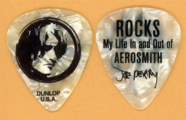 Aerosmith Joe Perry Vintage Guitar Pick - Legend Rocks Book Tour