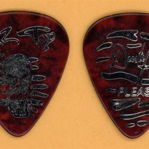 ZZ Top Dusty Hill Skull Silver/Tort Guitar Pick - 1996 Continental Safari Tour