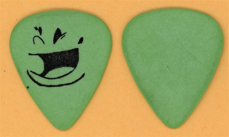 Green Day Billie Joe Armstrong Green Face Vintage Guitar Pick - 1994 Dookie Tour