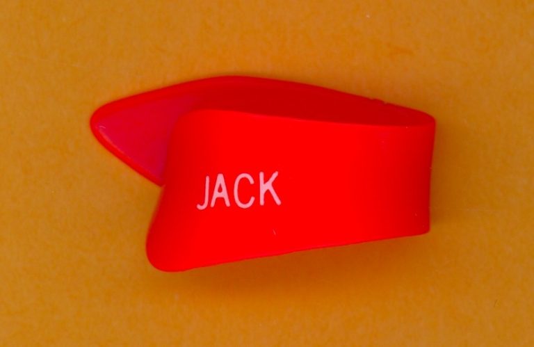 Night Ranger 1980's Jack Blades RED Thumb Guitar Pick