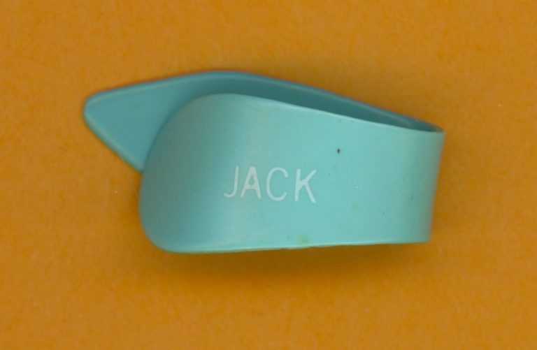 Night Ranger 1980's Jack Blades Baby Blue Thumb Guitar Pick