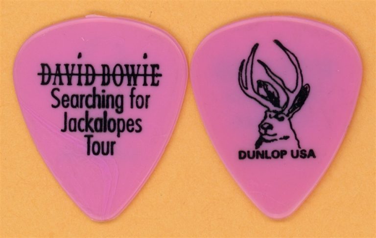 David Bowie Vintage Guitar Pick - 2002 Searching for Jackalopes Tour