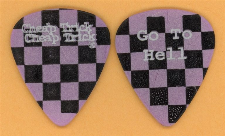 Cheap Trick Tom Petersson Vintage Guitar Pick - 2000 Go To Hell Tour