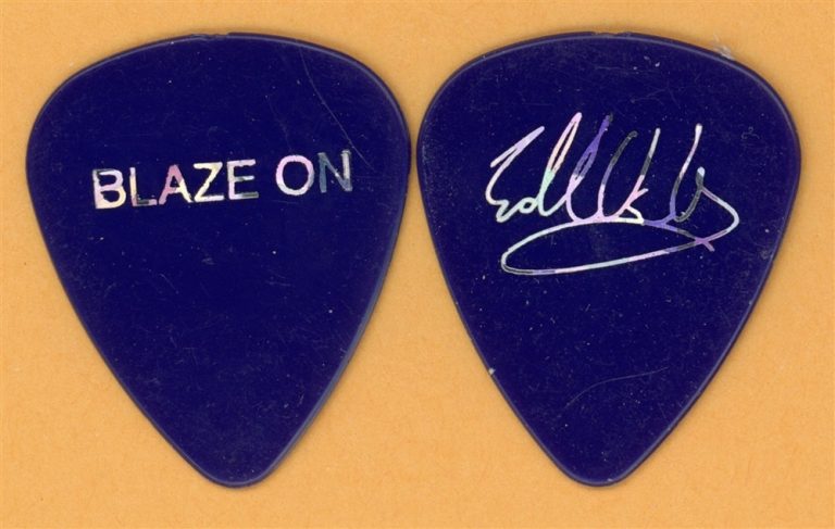 Van Halen EVH Blaze On Vintage Guitar Pick - 2004 Reunion Tour