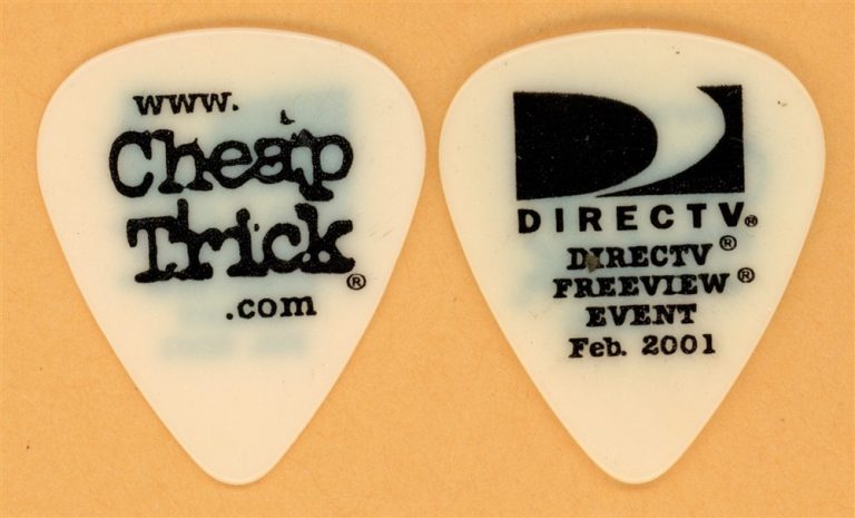 Cheap Trick Rick Nielsen Vintage Guitar Pick - 2001 DIRECTV Tour
