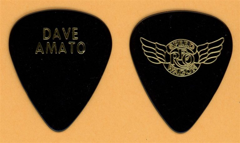 REO Speedwagon Dave Amato Vintage Guitar Pick - 1993 Summer Tour