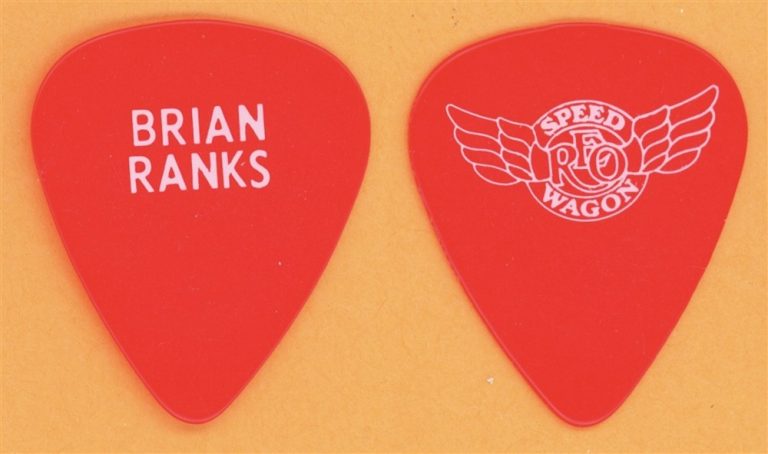 REO Speedwagon Brian Ranks Vintage Guitar Pick - 1993 Summer Tour