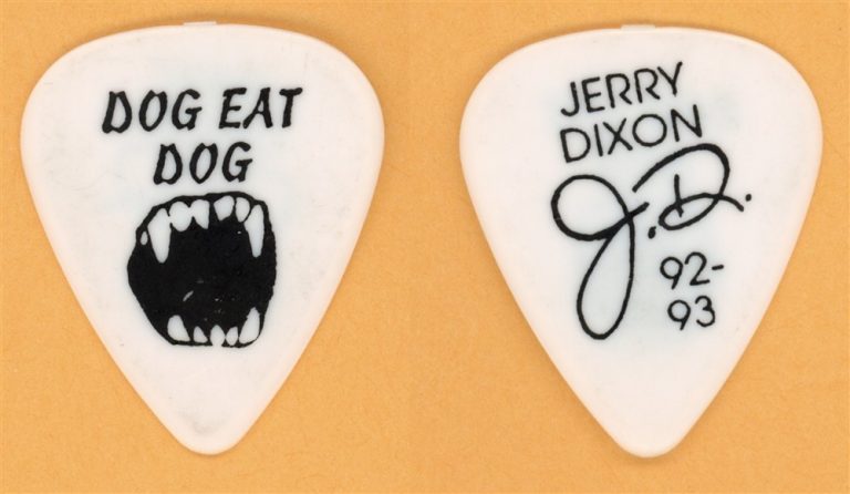 Warrant Jerry Dixon Vintage Guitar Pick - 1992 Dog Eat Dog Tour