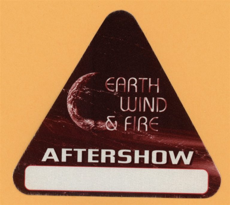 Earth Wind & Fire 2002 Concert Tour AFTER SHOW Backstage Pass