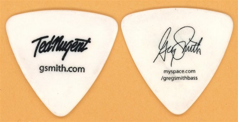 Ted Nugent Greg Smith Vintage Guitar Pick - 2008 US Tour