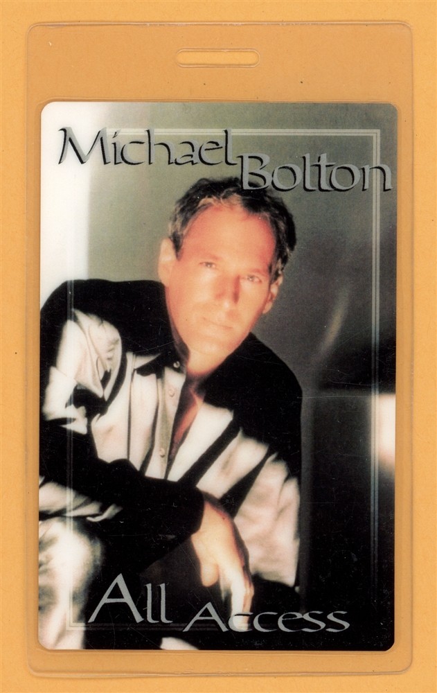 Michael Bolton 2002 Tour All Access Laminated Backstage Pass