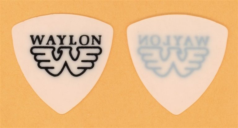 Waylon Jennings Vintage Guitar Pick - 1982 Tour