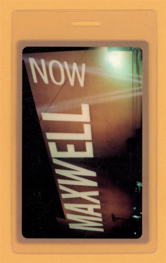 Maxwell 2001 Now Tour AA Laminated Backstage Pass
