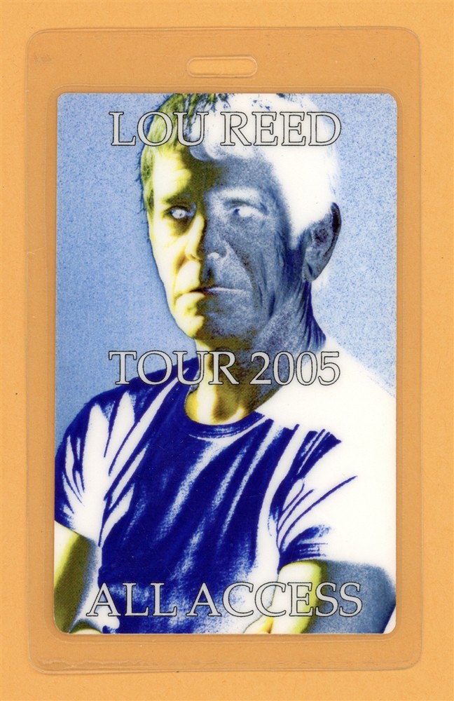 Lou Reed 1996 Set The Twilight Reeling Tour AA Laminated Backstage Pass