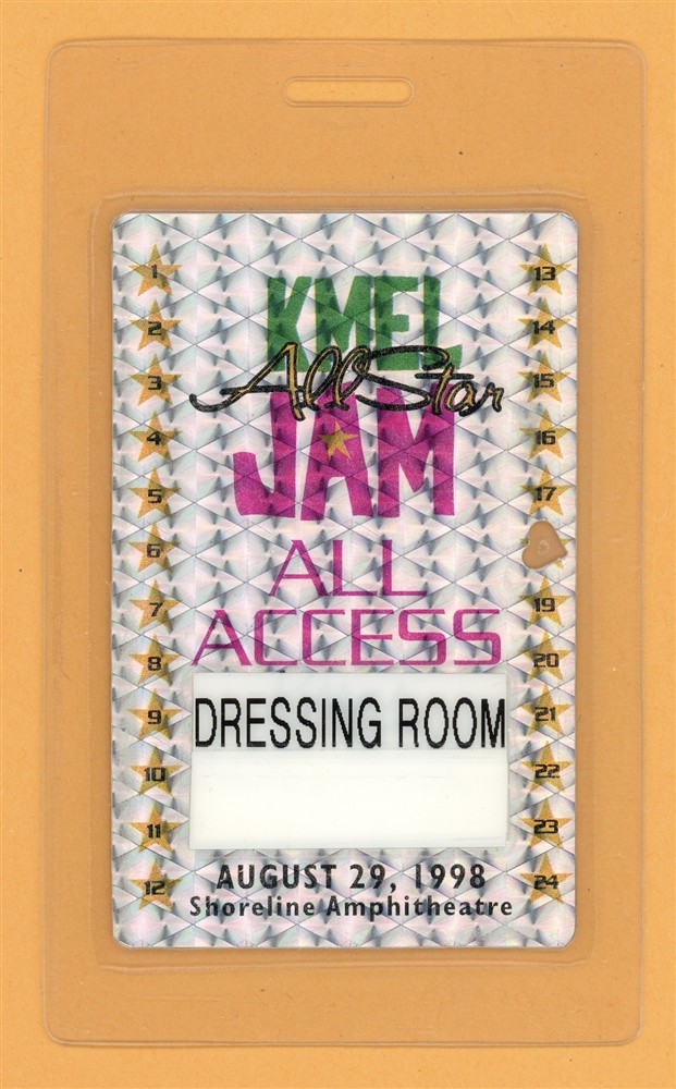 Mariah Carey 1998 KMEL Summer Jam Tour All Access Laminated Backstage Pass