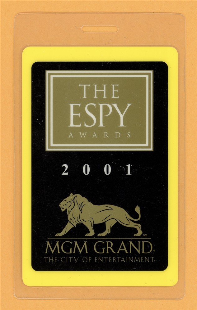 The ESPY Awards 2001 MGM Grand Tour Laminated Backstage Pass