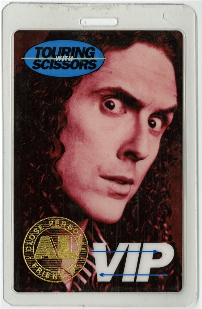 Weird Al Yankovic 1999 Touring with Scissors VIP Laminated Backstage Pass