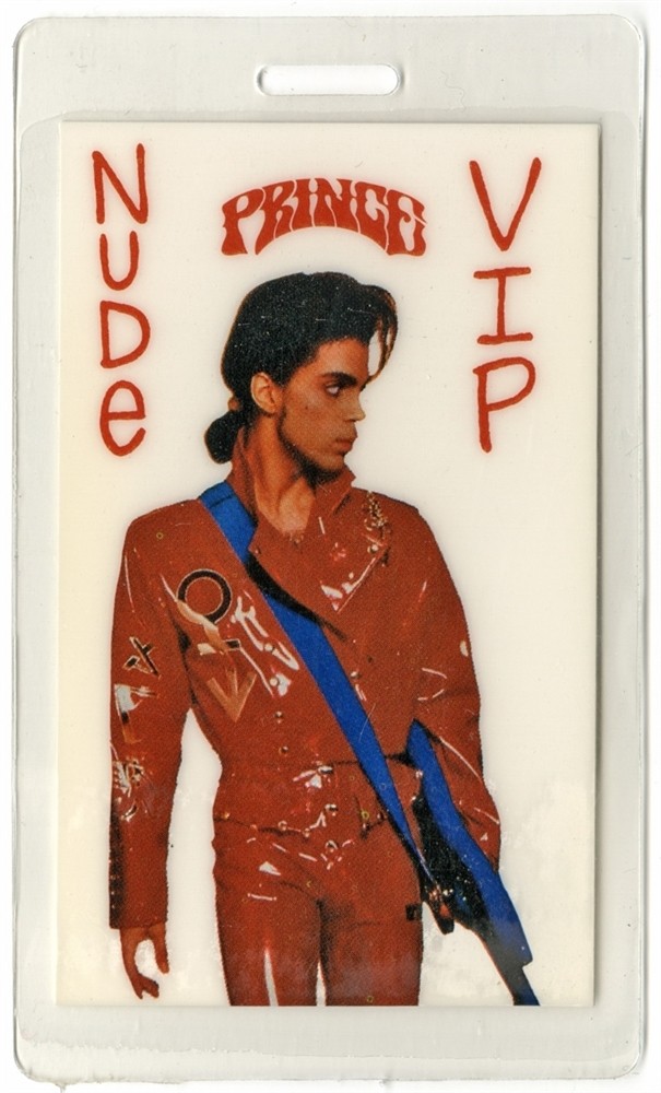 Prince 1990 Nude Concert Tour VIP Laminated Backstage Pass